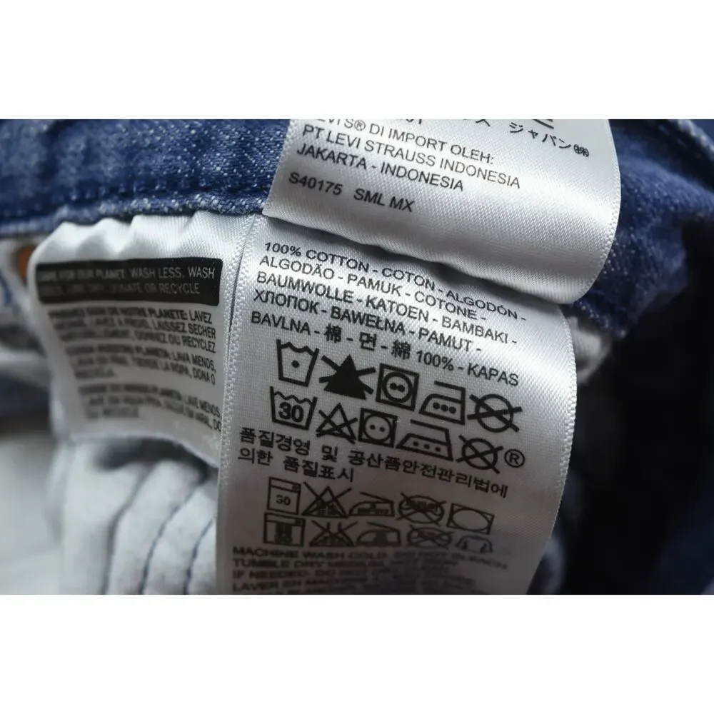 Levis 501 Shrink to Fit White Oak Cone Denim Mens 34x29 Blue Button-Fly Original